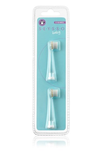 Przejdź do produktu SEYSSO Baby Penguin - Końcówki do szczoteczki sonicznej dla dzieci 2 szt 0-18miesięcy