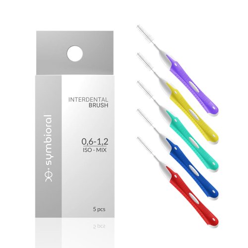 Przejdź do produktu SYMBIORAL Interdental szczoteczki międzyzębowe 0,6mm-1,2mm ISO MIX - 5szt.