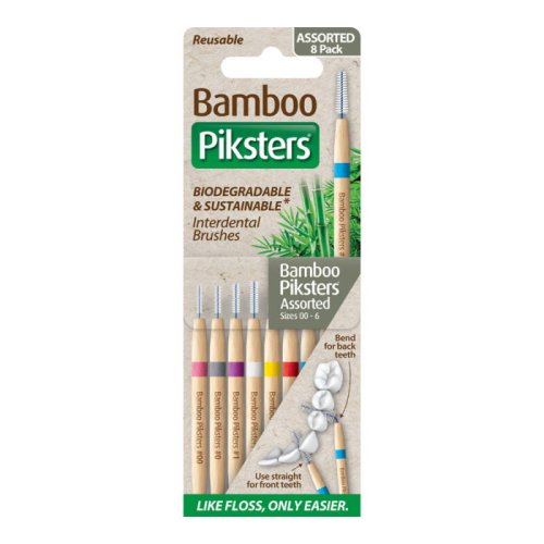 Przejdź do produktu PIKSTERS BAMBOO Original 8szt. - zestaw startowy naturalnych szczoteczek międzyzębowych