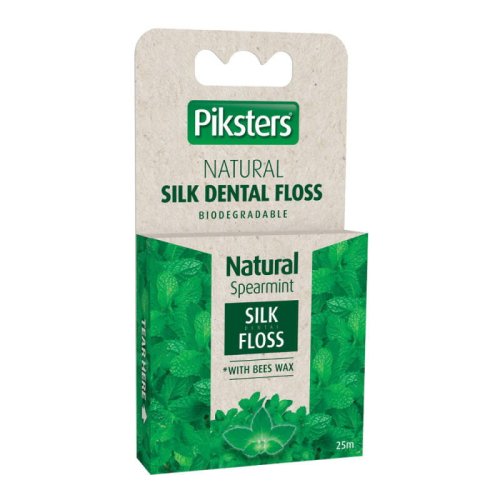 Przejdź do produktu PIKSTERS Bamboo Silk Floss SPEARMINT 25m - jedwabna nitka do zębów delikatnie woskowana