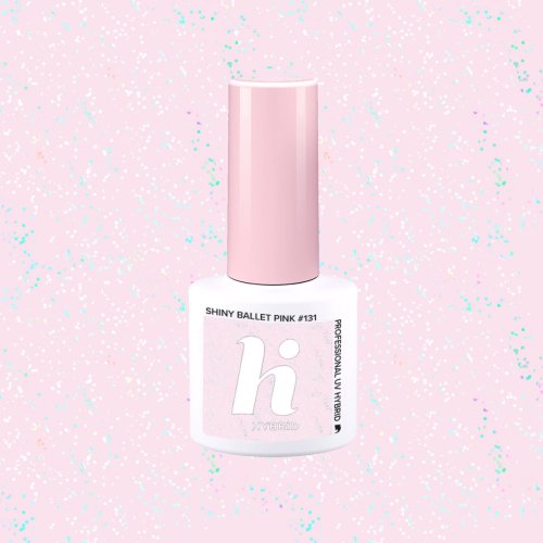 Przejdź do produktu HiHybrid Lakier hybrydowy SHINY BALLET PINK #131 - 5 ml