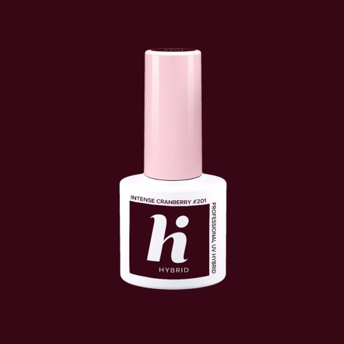 Przejdź do produktu HiHybrid Lakier hybrydowy INTENSE CRANBERRY #201 - 5 ml