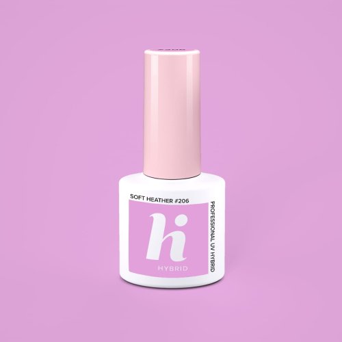 Przejdź do produktu HiHybrid Lakier hybrydowy SOFT HEATHER #206 - 5 ml