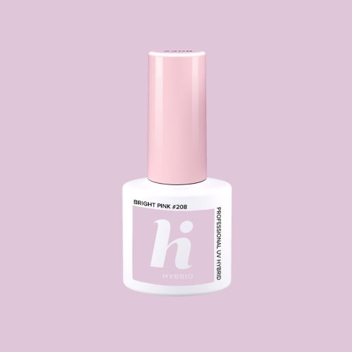 Przejdź do produktu HiHybrid Lakier hybrydowy BRIGHT PINK #208 - 5 ml