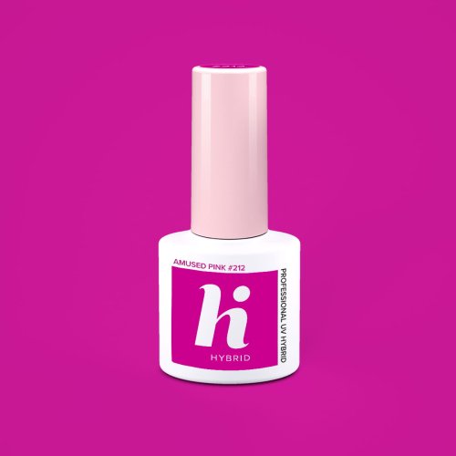 Przejdź do produktu HiHybrid Lakier hybrydowy AMUSED PINK #212 - 5 ml