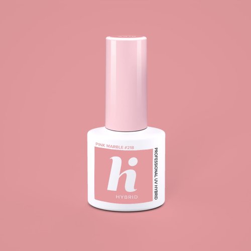 Przejdź do produktu HiHybrid Lakier hybrydowy PINK MARBLE #218 - 5 ml
