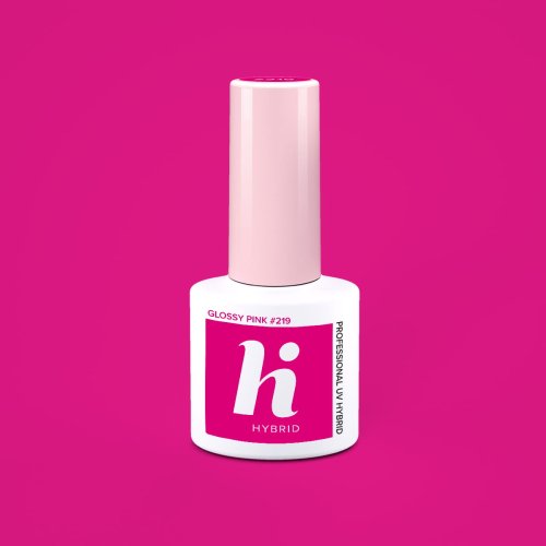 Przejdź do produktu HiHybrid Lakier hybrydowy GLOSSY PINK #219 - 5 ml