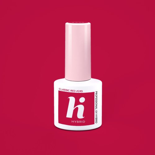 Przejdź do produktu HiHybrid Lakier hybrydowy CLASSIC RED #245 - 5 ml