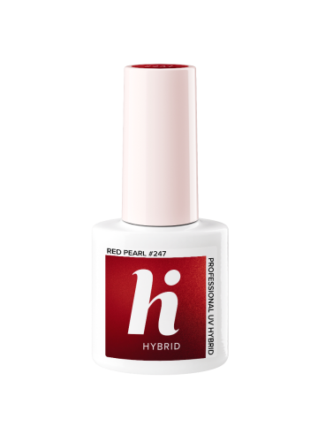 Przejdź do produktu HiHybrid Lakier hybrydowy RED PEARL #247 - 5 ml