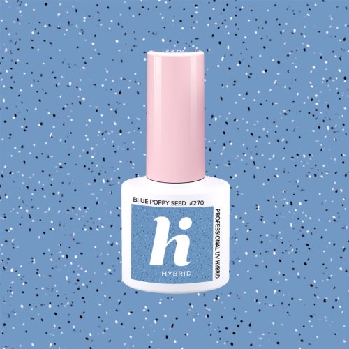 Przejdź do produktu HiHybrid Lakier hybrydowy BLUE POPPY SEED #270 - 5 ml