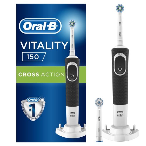 Przejdź do produktu Oral-B szczoteczka elektryczna Vitality D150 black (czarna) CrossAction+UltraSensi