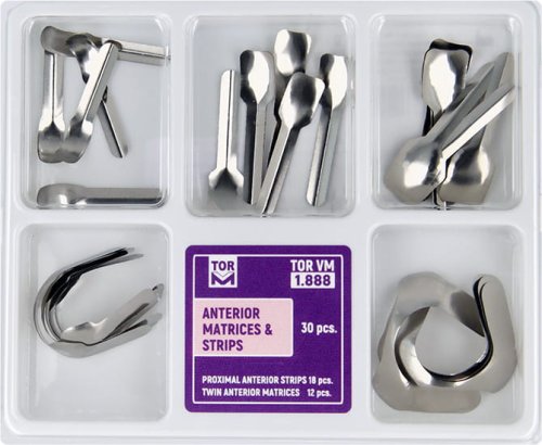 Przejdź do produktu Matryce i łyżeczki do odbudowy przednich zębów - zestaw 30 szt. 0,050 mm