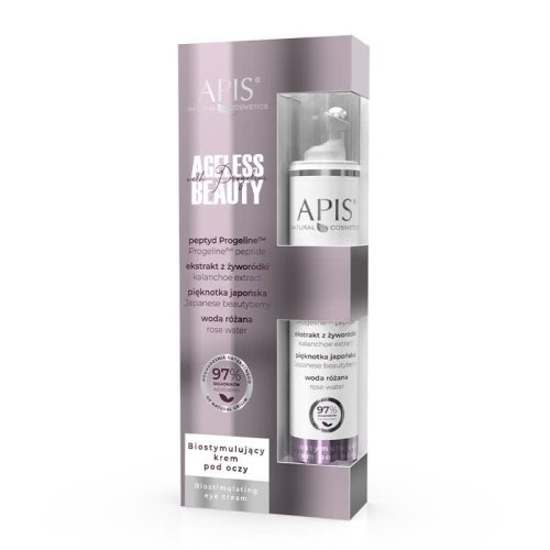 Przejdź do produktu Apis AGELESS BEAUTY WITH PROGELINE Biostymulujący krem pod oczy z progeliną / 10ml