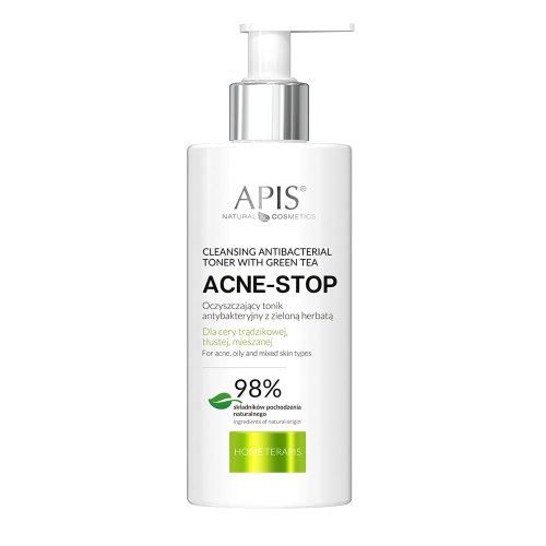 Przejdź do produktu APIS Acne-stop Home terApis Oczyszczający tonik antybakteryjny z zieloną herbatą 300 ml