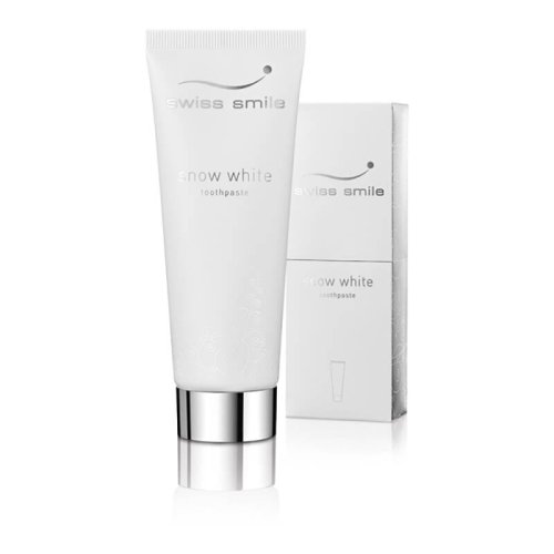 Przejdź do produktu SWISS SMILE Snow White 75ml wybielająca pasta do zębów usuwająca trwałe przebarwienia szkliwa