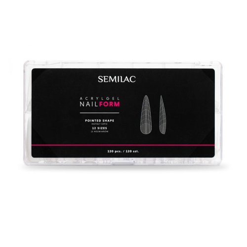 Przejdź do produktu Tipsy Semilac Acrylgel nail form Pointed 120szt.