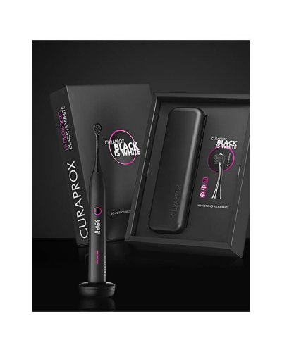 Przejdź do produktu  CURAPROX Black is White Hydrosonic System - soniczna szczoteczka