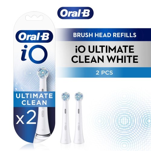 Przejdź do produktu ORAL-B iO Ultimate Clean White końcówki do szczoteczki elektrycznej ORAL-B iO białe 2 sztuki