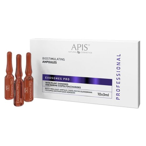 Przejdź do produktu Apis EXOSOMES PRO Biostymulujące ampułki z roślinnymi egzosomami  10 x 3ml