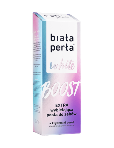 Przejdź do produktu Biała perła Wybielająca pasta do zębów WHITE BOOST 75ml