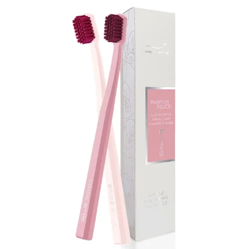 Przejdź do produktu Swiss Smile NUANCE NUDE Ultra miękkie szczoteczki do zębów 2 szt