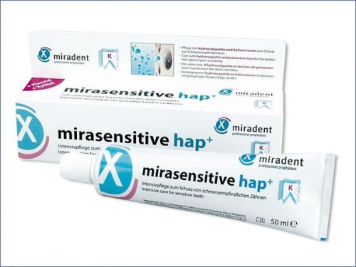 Przejdź do produktu MIRADENT Mirasensitive hap+ 50ml - pasta do intensywnej terapii ochronnej wrażliwych zębów