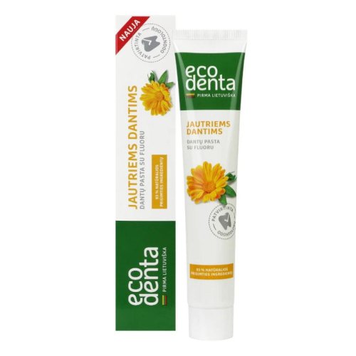 Przejdź do produktu ECODENTA BASIC pasta do zębów łagodząca wrażliwość z nagietkiem, rumiankiem i awokado 75ml