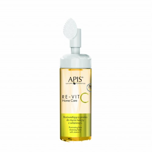 Przejdź do produktu Apis RE-VIT C HOME CARE Rozświetlająca pianka do mycia twarzy z witaminą C / 150 ml