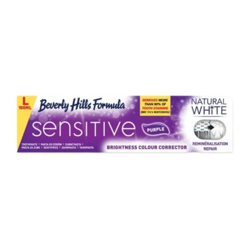 Przejdź do produktu BEVERLY HILLS NATURAL WHITE Sensitive Whitening Expert 100ml - do zębów wrażliwych, łagodzi ból i delikatnie rozjaśnia szkliwo