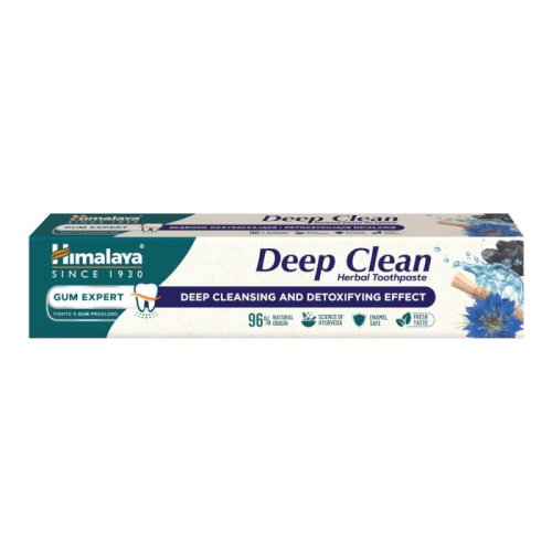 Przejdź do produktu HIMALAYA Herbals Deep Clean 75ml - ziołowa pasta do zębów głęboko oczyszczająca i detoksykująca