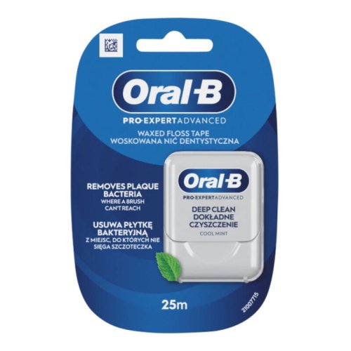 Przejdź do produktu ORAL-B nić Pro-Expert Advanced Floss Tape 25m - taśma dentystyczna o miętowym smaku