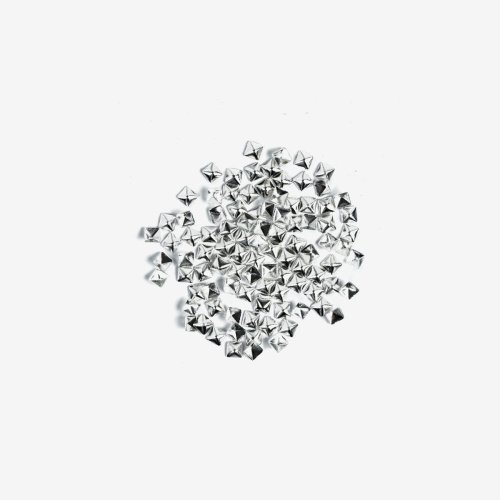 Przejdź do produktu Semilac Ozdoba do manicure Srebrny kwadrat duży 100 szt.