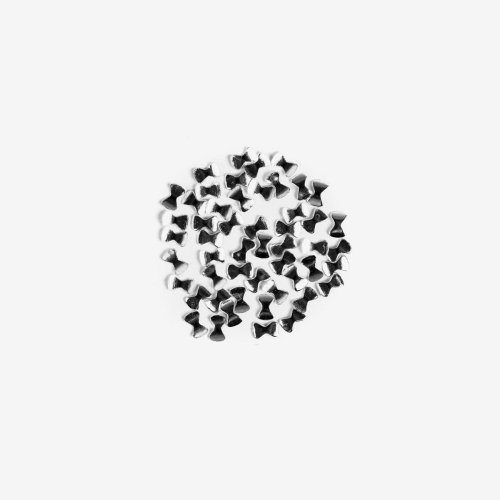 Przejdź do produktu Semilac Ozdoba do manicure Srebrna kokardka 50 szt.