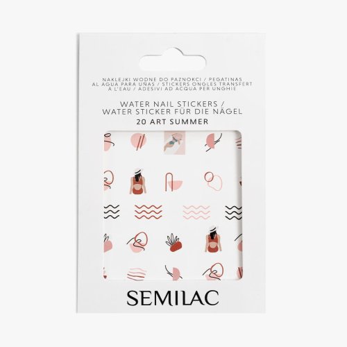 Przejdź do produktu Semilac Naklejki wodne do pazokci Art Summer 20