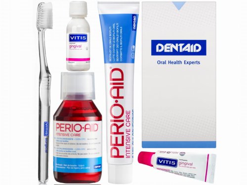 Przejdź do produktu Vitis Zestaw Pozabiegowy (Szczoteczka + Pasta + Płyn)