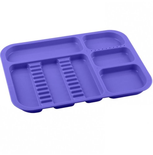 Przejdź do produktu Tacka plastikowa lawendowa 340x245x20mm (autoklawowalna 134°C)