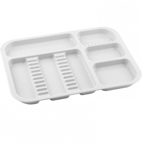Przejdź do produktu Tacka plastikowa biała 340x245x20mm (autoklawowalna 134°C)