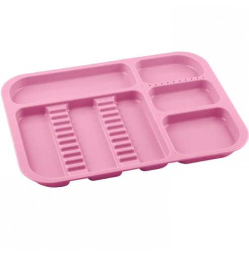 Przejdź do produktu Tacka plastikowa różowa 340x245x20mm (autoklawowalna 134°C)