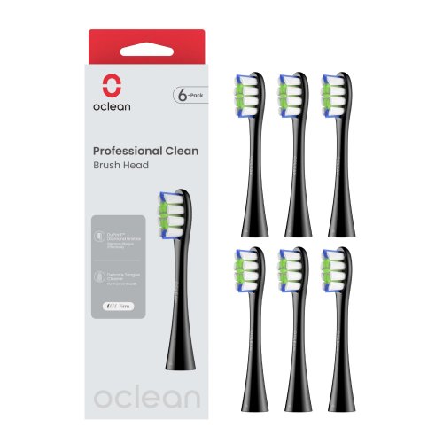 Przejdź do produktu Oclean końcówki do szczoteczki Professional Clean 6szt. kolor: czarny P1C5 B06