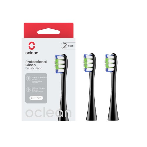 Przejdź do produktu Oclean końcówki do szczoteczki Professional Clean 2szt. kolor: czarny P1C5 B02
