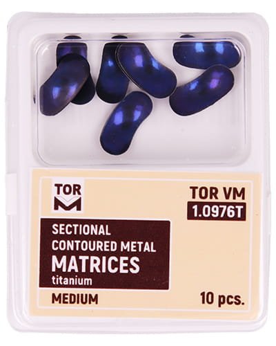 Przejdź do produktu Formówki sekcyjne profilowane tytanowe (op. 10 szt.) średnie - 0.030 mm soft