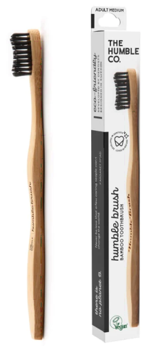 Przejdź do produktu Humble Brush Medium - ekologiczna szczoteczka z bambusa do zębów z czarnym włosiem