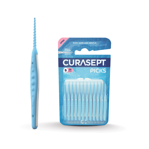 Przejdź do produktu CURASEPT PICKS : Small gumowa szczoteczka międzyzębowa 36szt