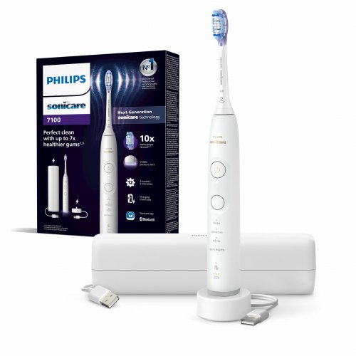 Przejdź do produktu SONICARE Philips Szczoteczka 7100 WHITE - biała + ETUI ładowane HX7420/01