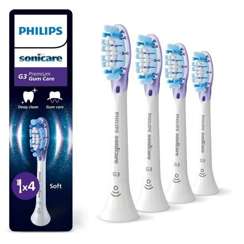 Przejdź do produktu SONICARE Philips końcówki do szczoteczki PREMIUM Gum Care G3 (4szt.) - Białe HX9054/87