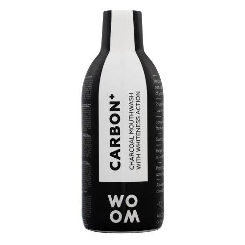 Przejdź do produktu WOOM CARBON + 500ml - płyn wybielający zęby z aktywnym węglem