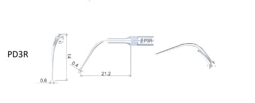 Przejdź do produktu Końcówka do skalera PERIO Woodpecker PD3R (Satelec/NSK)