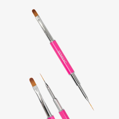 Przejdź do produktu Semilac dwustronny pędzel Nail Brush 2in1