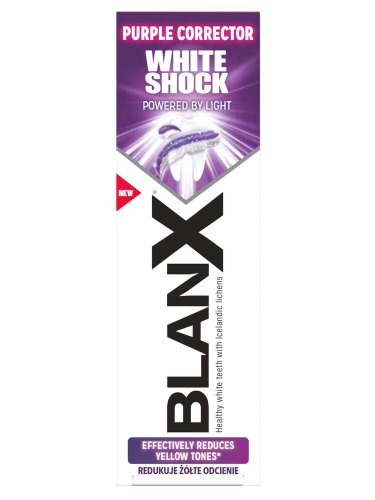 Przejdź do produktu Blanx White Shock pasta 75ml PURPLE CORRECTOR