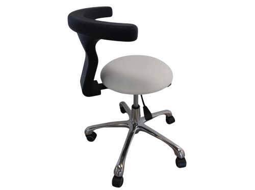 Przejdź do produktu Taboret medyczny z oparciem U BIAŁY